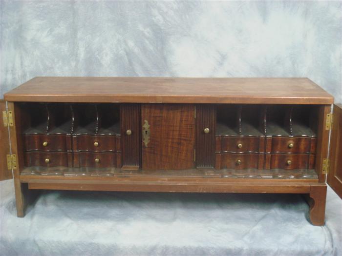 Walnut Pa desk interior mounted