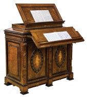 WALNUT PARLOR CABINET ATTR. PO