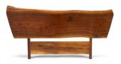Walnut plank headboard    geor