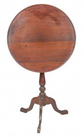 Walnut Queen Anne Birdcage Can