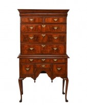 WALNUT QUEEN ANNE HIGHBOYWalnu