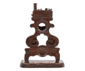 WALNUT RAILROAD WATCH HUTCH<br