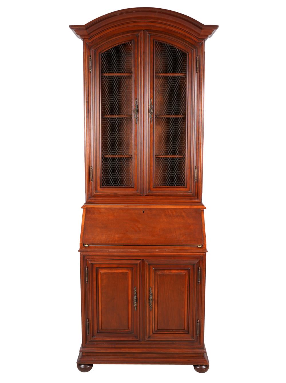 WALNUT SECRETARY BOOKCASElate