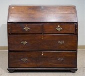 WALNUT SLANT-FRONT DESK, AMERI