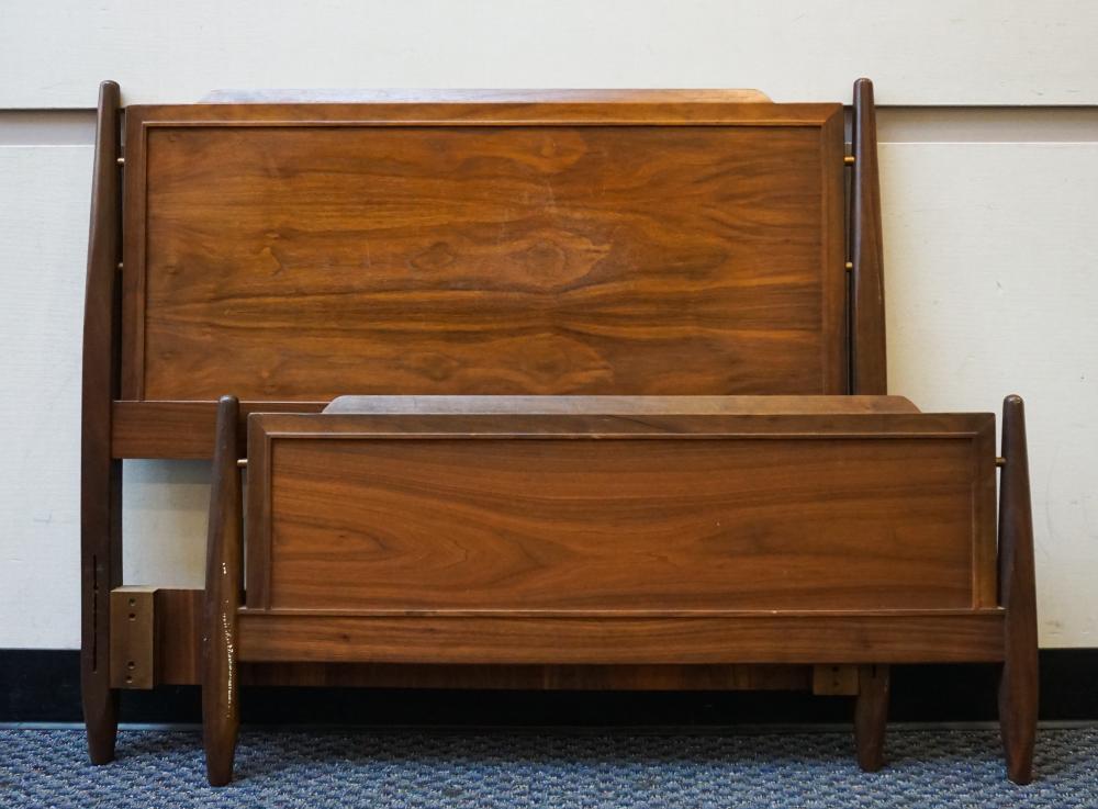 WALNUT SLEIGH BEDWalnut Sleigh Bed,