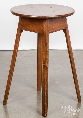 WALNUT SPLAY LEG STAND, 19TH
