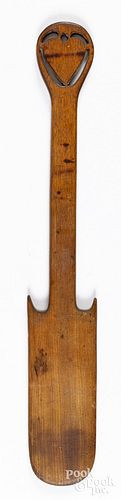 WALNUT STIRRER WITH PIERCED HE
