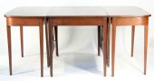 Walnut Three Part Dining Table