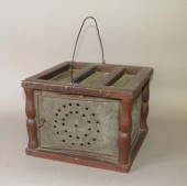 WALNUT & TIN BOX PA FOOT WARME