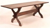 WALNUT TWO BOARD TOP SAWBUCK B
