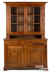 WALNUT TWO-PART DUTCH CUPBOARD