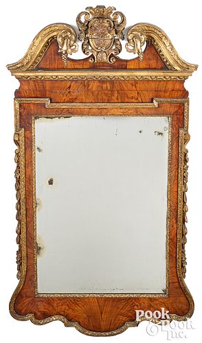 WALNUT VENEER AND GILTWOOD