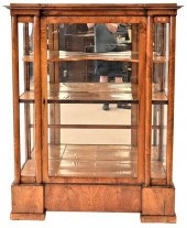 WALNUT VITRINE ATTRIBUTED TO B