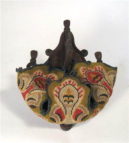 Walnut wall bracket with