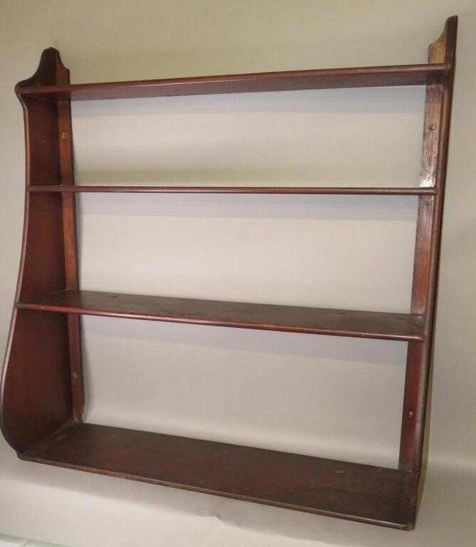 WALNUT "WHALE-END" FOUR-TIER