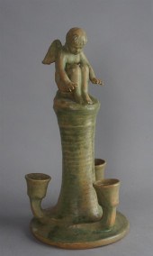 WALRATH ART POTTERY FIGURAL TH