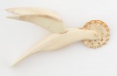* WALRUS IVORY BIRD-FORM PIE C