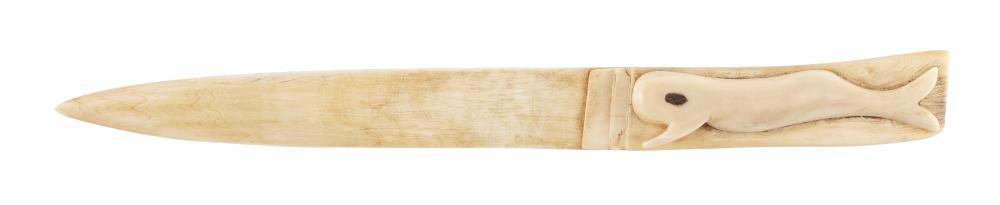 WALRUS IVORY LETTER OPENER LATE