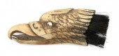 WALRUS TUSK TIP CARVED IN THE