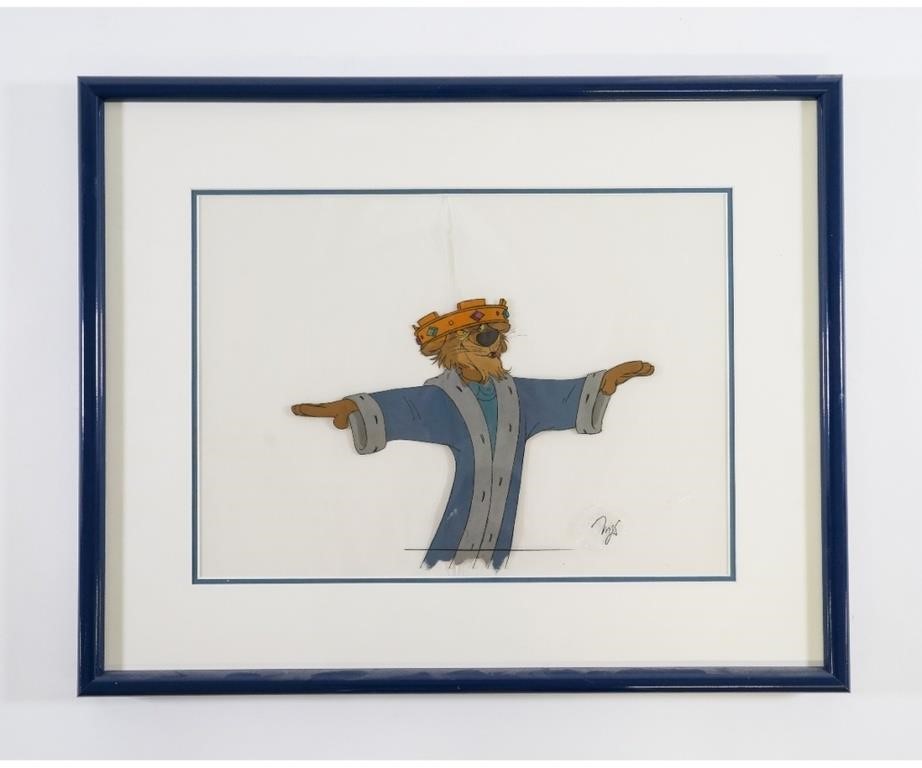 Walt Disney cel of Prince John of