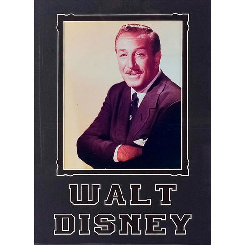 WALT DISNEY COLORED PHOTOGRAPH,