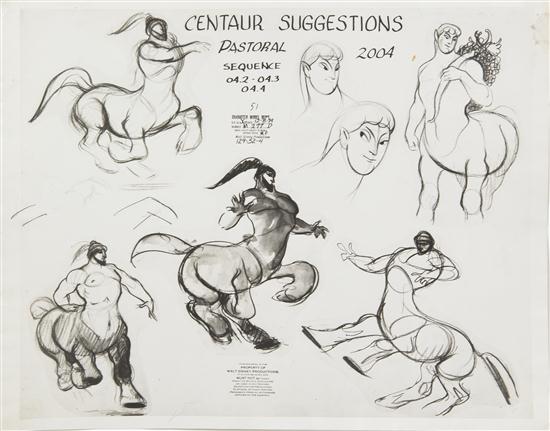 (WALT DISNEY) FANTASIA A group of