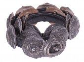 WALT DORAN SILVER CONCHO BELT