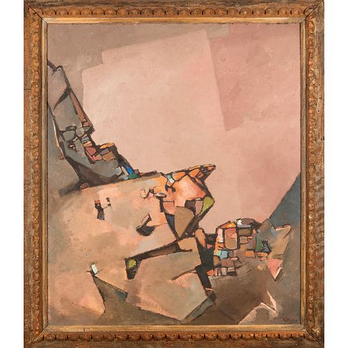 WALT KILLAM, LARGE OIL ON MASONITE,