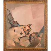 WALT KILLAM, LARGE OIL ON MASO