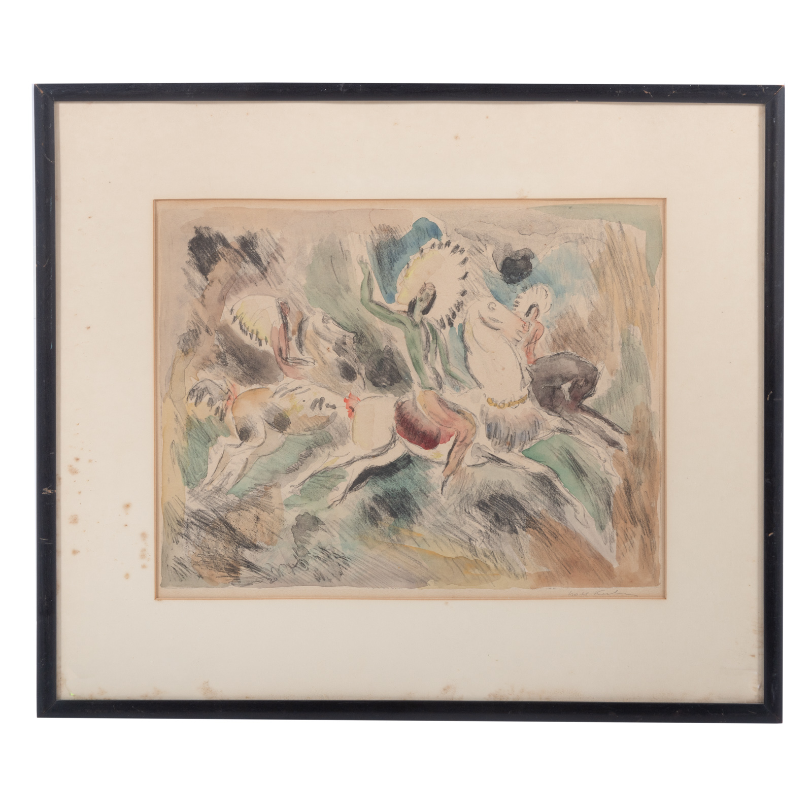 WALT KUHN. HUNTING SCENE,