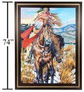 WALT WOOTEN 'WARRIOR ON HORSEB