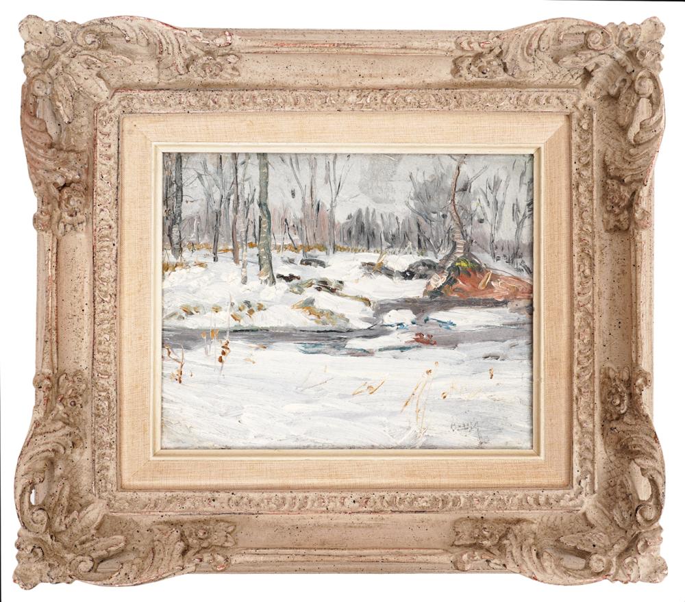 WALTER BAUM 'LATE WINTER' OIL ON