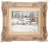 WALTER BAUM 'LATE WINTER' OIL