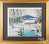 WALTER BAUM, PRINTED WINTER LA