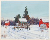 WALTER EMERSON BAUM, OIL ON BO
