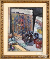 WALTER EMERSON BAUM OIL ON CAN