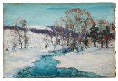 WALTER EMERSON BAUM 'SNOWY CRE