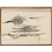 WALTER FELDMAN, INK AND WASH O