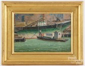 WALTER FEUCHTER, OIL ON BOARD
