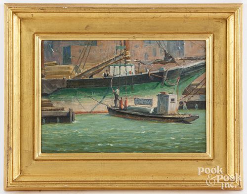 WALTER FEUCHTER, OIL ON BOARD