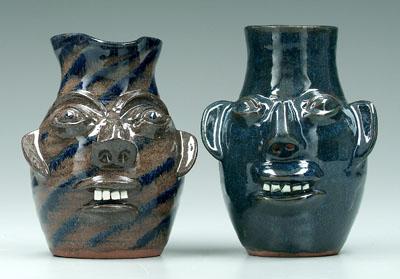 Walter Fleming face pitcher, vase