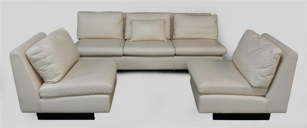 WALTER KNOLL CREAM LEATHER