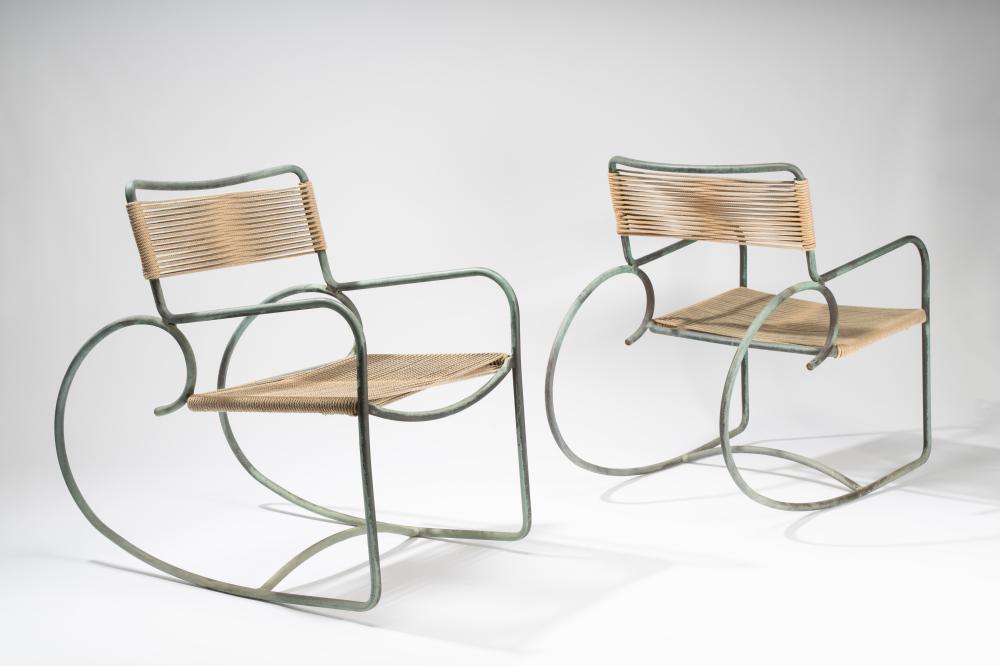 WALTER LAMB: PAIR OF ROCKING