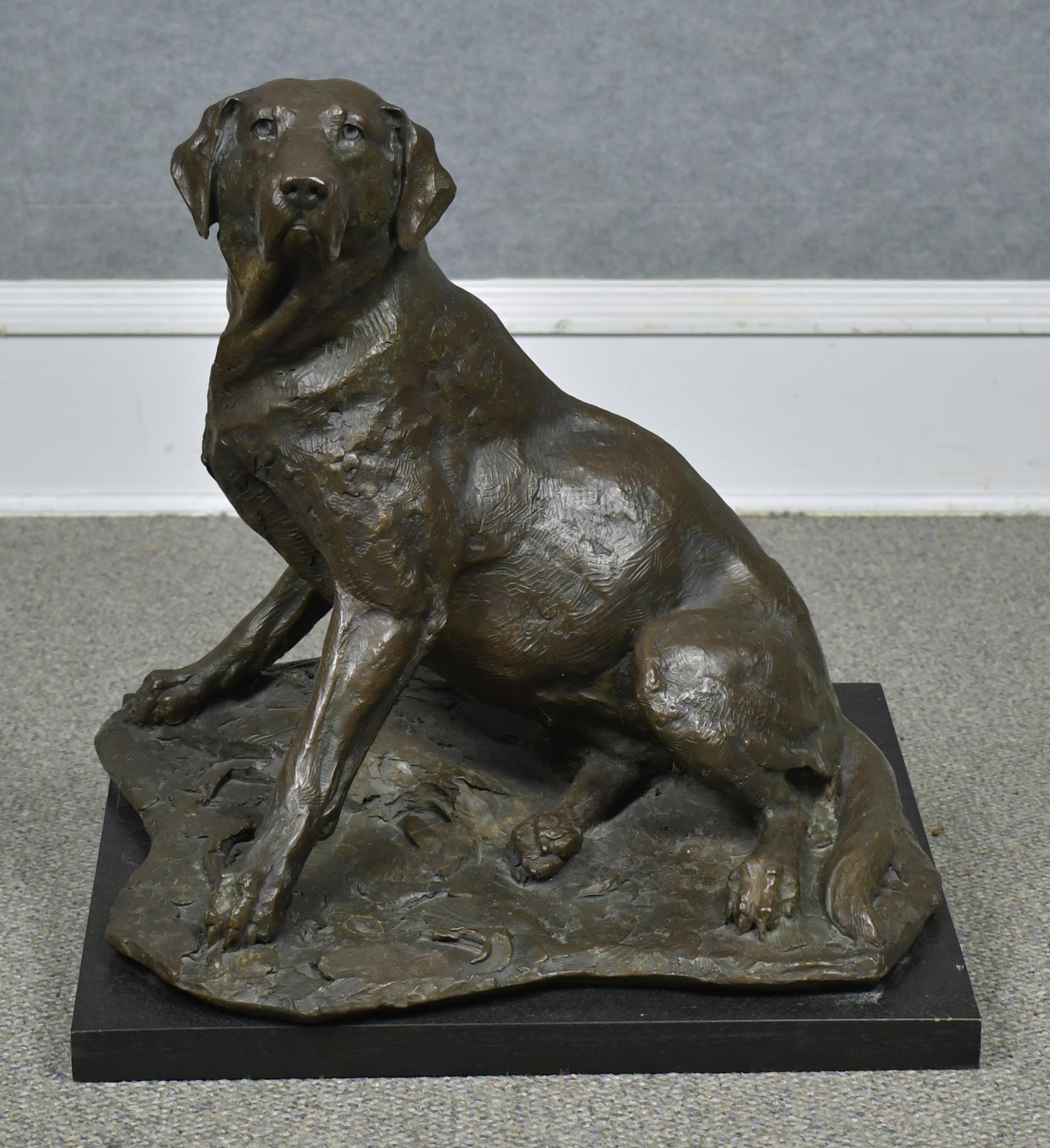 WALTER MATIA SPORTING DOG BRONZE. A