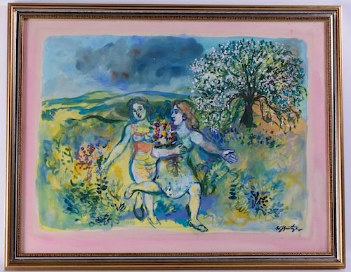 WALTER SPITZER GOUACHE ON