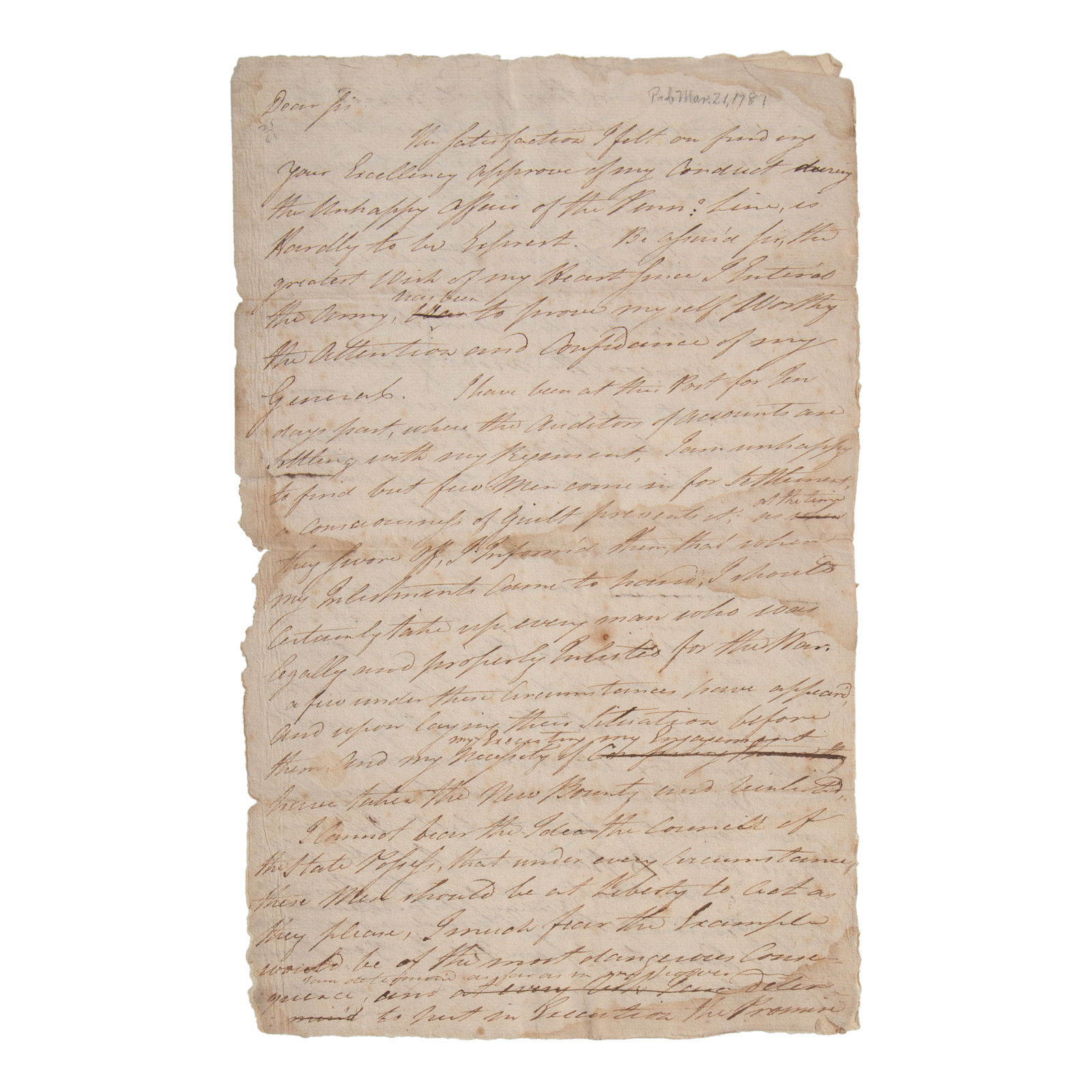 WALTER STEWART, DRAFT LETTER TO