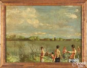 WALTER STUEMPFIG, OIL ON CANVA