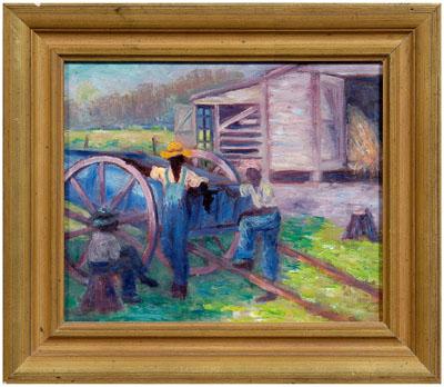 Walter Thompson painting, three