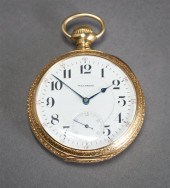 WALTHAM 14-KARAT YELLOW-GOLD O