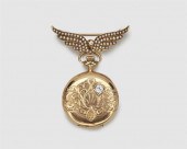 WALTHAM 14K GOLD AND DIAMOND L
